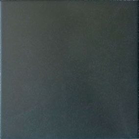 Carrelage sol / mur effet ciment uni noir anthracite 20x20 cm CAPRICE BLACK(vendu par boite de 1m2)