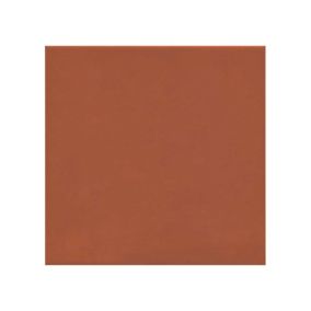 Carrelage sol / mur effet ciment uni rouge terre cuite 20x20 cm 1900 ROJIZO (vendu par boite de 1m2)