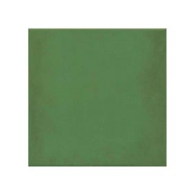 Carrelage sol / mur effet ciment uni vert 20x20 cm 1900 VERDE(vendu par boite de 1m2)