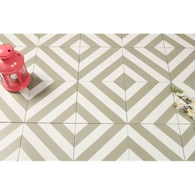 Carrelage sol / mur effet ciment vert 20x20 cm MAORI GOROKA MUSGO
