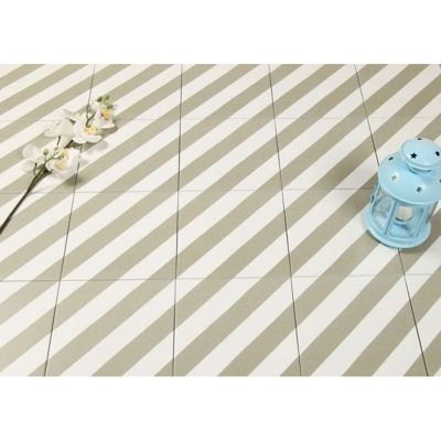 Carrelage sol / mur effet ciment vert 20x20 cm MAORI GOROKA MUSGO