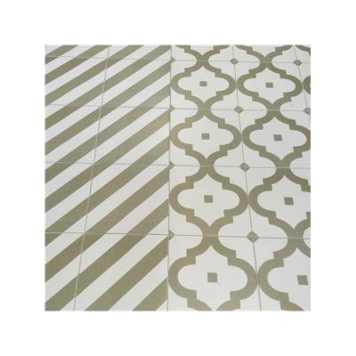 Carrelage sol / mur effet ciment vert 20x20 cm MAORI GOROKA MUSGO