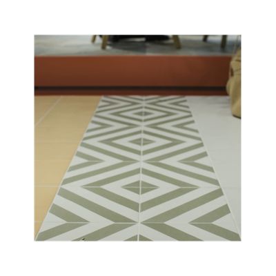 Carrelage sol / mur effet ciment vert 20x20 cm MAORI GOROKA MUSGO