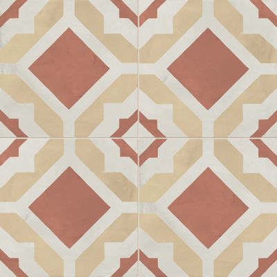 Carrelage sol / mur effet ciment vieilli 20x20 cm TERRA ART GEOMETRIA T.C