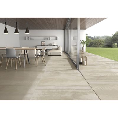 Carrelage sol / mur effet métal beige 60x120 cm IONIC SAND