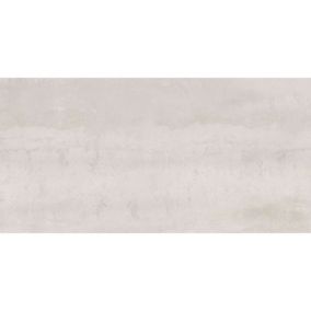 Carrelage sol / mur effet métal blanc 45x90 cm IONIC WHITE (vendu par boite de 1.22m2)