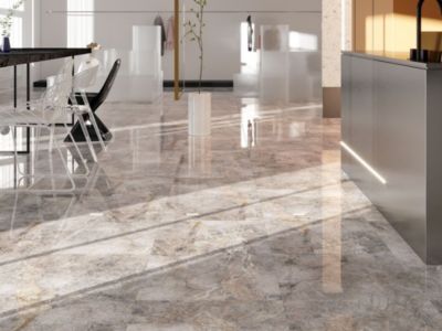 Carrelage sol / mur effet marbre beige MARTINS MARBLE LIGHT l.60 x L.120 cm Brillant LIMCARO