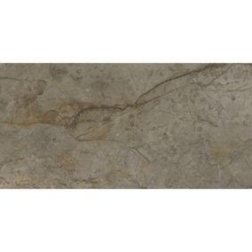 Carrelage sol / mur effet marbre beun et gris 60x120 cm  - SCULTOREA River grey J650