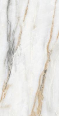 Carrelage sol / mur effet marbre blanc CHINA GOLD l.60 x L.120 cm Brilliant LIMCARO