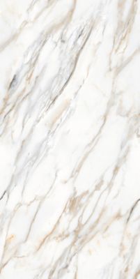 Carrelage sol / mur effet marbre blanc ZEBRINO GOLD l.60 x L.120 cm Brillant LIMCARO