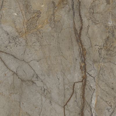 Carrelage sol / mur effet marbre brun, gris 120X120 cm - SCULTOREA River grey J454