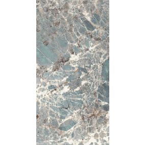 Carrelage sol / mur effet marbre FIROZA l.60 x L.120 cm Full Lappato LIMCARO