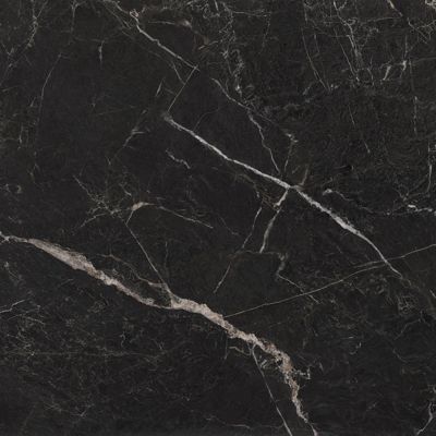 Carrelage sol / mur effet marbre noir 120x120 cm mate - MYK- ST LAURENT