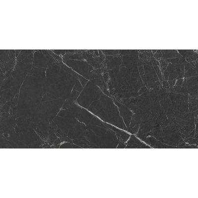 Carrelage sol / mur effet marbre noir 60x120 cm mate - MYK- ST LAURENT