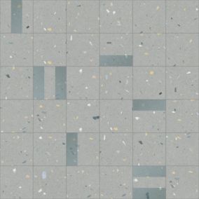 Carrelage sol / mur effet terrazzo 20x20 cm Croccante Eclair Arandano -Patchwork(vendu par boite de 1m2)