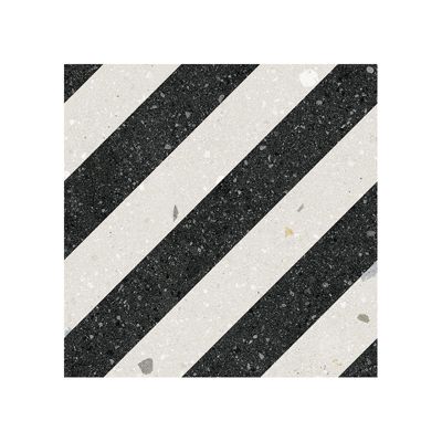 Carrelage sol / mur effet terrazzo 20x20 cm Croccante Pastiera Grafito
