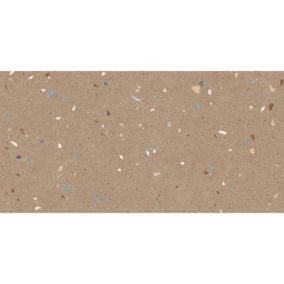 Carrelage sol / mur effet terrazzo 60x120 cm Croccante-R Nuez(vendu par boite de 1.44m2)