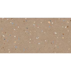 Carrelage sol / mur effet terrazzo 60x120 cm Croccante-R Nuez(vendu par boite de 1.44m2)