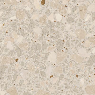Carrelage sol / mur effet terrazzo 80x80 cm MONACO R BEIGE