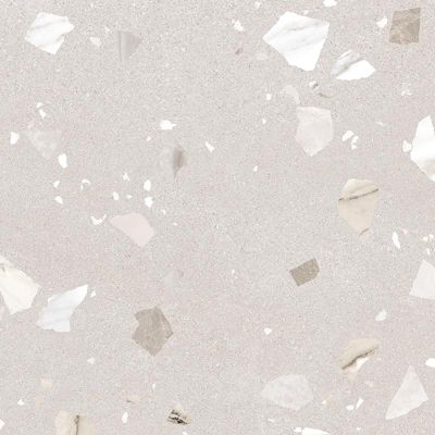 Carrelage sol / mur effet terrazzo 80x80 cm RIBE R BEIGE
