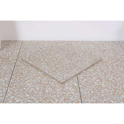 Carrelage sol / mur effet terrazzo beige 30x30 cm FARNESE AMALFI BEIGE