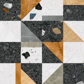 Carrelage sol / mur effet terrazzo coloré 80x80 cm STELLATO R MULTICOLOR