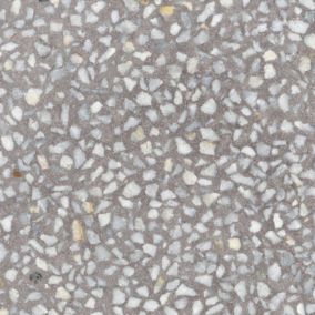 Carrelage sol / mur effet terrazzo gris 30x30 cm FARNESE AMALFI CEMENTO (vendu par boite de 0.99m2)