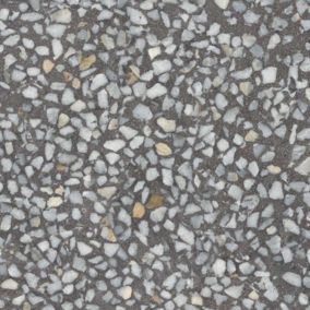 Carrelage sol / mur effet terrazzo gris 30x30 cm FARNESE AMALFI GRAFITO(vendu par boite de 0.99m2)