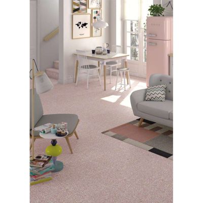 Carrelage sol / mur effet terrazzo rose 30x30 cm FARNESE AMALFI ROSE
