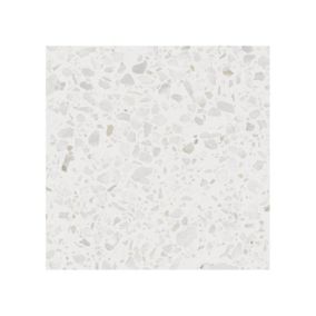 Carrelage sol / mur effet terrazzzo blanc  20x20 cm STRACCIATELLA BATTUTO NACAR (vendu par boite 1m2)