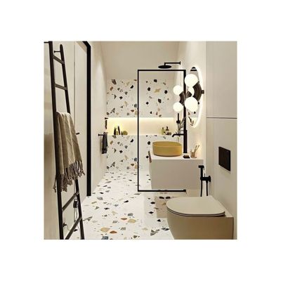 Carrelage sol / mur effet terrazzzo coloré 60x60 cm STRACCIATELLA NACAR