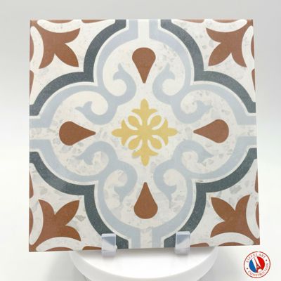 Carrelage sol / mur effet terrazzzo coloré à motif 20x20 cm STRACCIATELLA GUBA