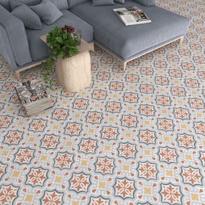 Carrelage sol / mur effet terrazzzo coloré à motif 20x20 cm STRACCIATELLA GUBA