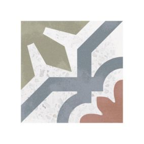 Carrelage sol / mur effet terrazzzo coloré à motif  20x20 cm STRACCIATELLA TARALLI (vendu par boite 1m2)