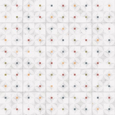 Carrelage sol / mur effet terrazzzo coloré à motif 20x20 cm STRACCIATELLA ZELTEN