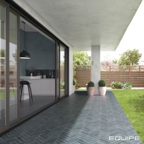 carrelage sol / mur effet zellige bejmat bleu 6x24,6 cm mate ARGILE GLACIER (vendu par boite de 0.50m2)