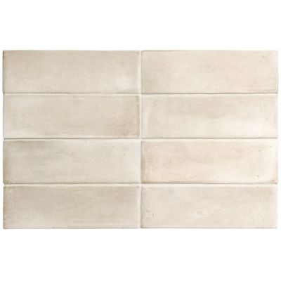 Carrelage sol / mur effet zellige bejmat marocain 5X15 cm crème mate 5X15 cm COCO CANVAS MATT