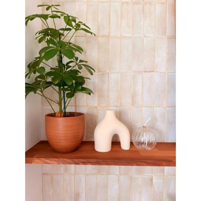 Carrelage sol / mur effet zellige bejmat marocain 5X15 cm crème mate 5X15 cm COCO CANVAS MATT