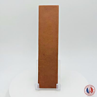 carrelage sol / mur effet zellige bejmat terracotta terre cuite 6x24,6 cm mate ARGILE COTTO nuancé.