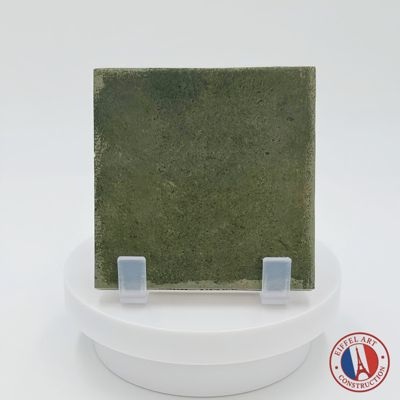 carrelage sol / mur effet zellige bejmat vert 10x10 cm mate ARGILE KAKHI