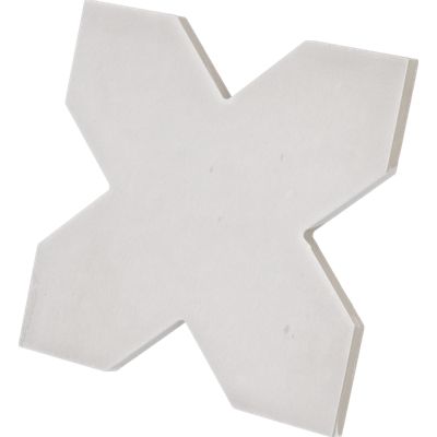 Carrelage sol / mur forme croix 12x12 cm KASBAH BASE SMOKE