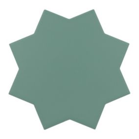 Carrelage sol / mur forme étoile vert 16,8x16,8 cm PORTO STAR PICKLE GREEN