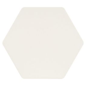 Carrelage sol / mur hexagonal blanc 17x15 cm MINIMA8.6 BIANCO