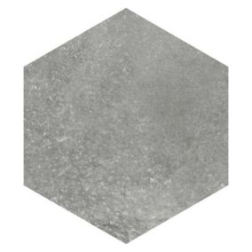 Carrelage sol / mur hexagonal effet béton gris RIFT HEXAGONO GRAFITO