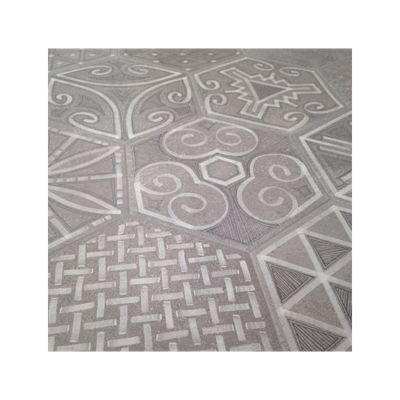 Carrelage sol / mur hexagonal effet béton patchwork RIFT IGNEUS CEMENTO