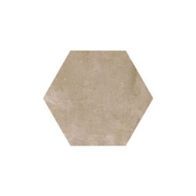 Carrelage sol / mur hexagonal effet béton taupe 29,2x25,4 cm URBAN HEXA NUT