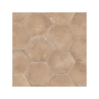 Carrelage sol / mur hexagonal effet ciment 25 x 21.6 cm TERRA OCRA HEXAGONAL