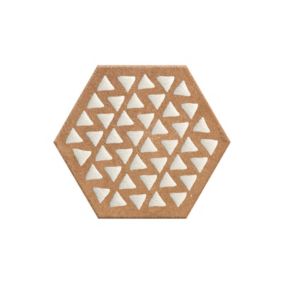 Carrelage sol / mur hexagonal effet ciment 25x21,6 cm TERRACRETA Intarsio Chamotte(vendu par boite de 1.18m2)