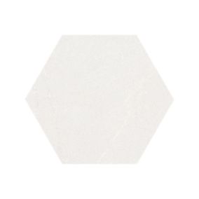 Carrelage sol / mur hexagonal effet pierre SEINE HEXAGONO BLANCO (vendu par boite de 0.93m2)