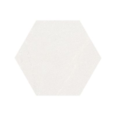Carrelage sol / mur hexagonal effet pierre SEINE HEXAGONO BLANCO